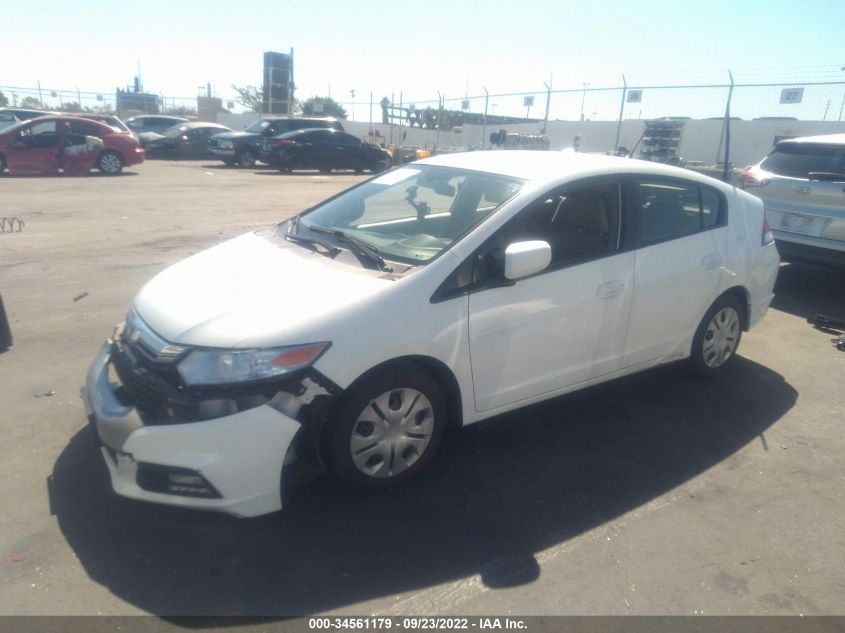 2013 HONDA INSIGHT LX JHMZE2H57DS006830