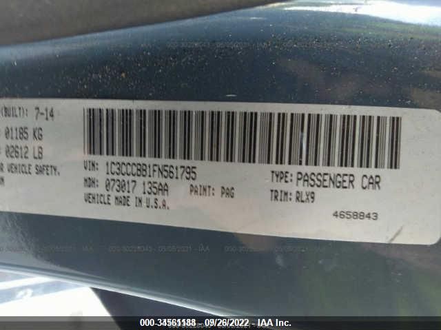 2015 CHRYSLER 200 S 1C3CCCBB1FN561795