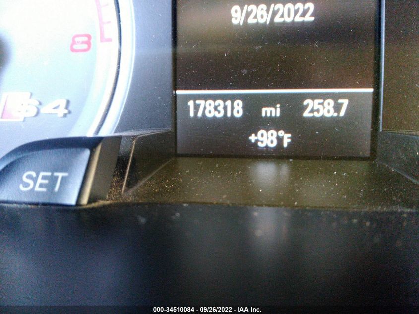 2015 AUDI S4 PREMIUM PLUS WAUBGAFL4FA110626
