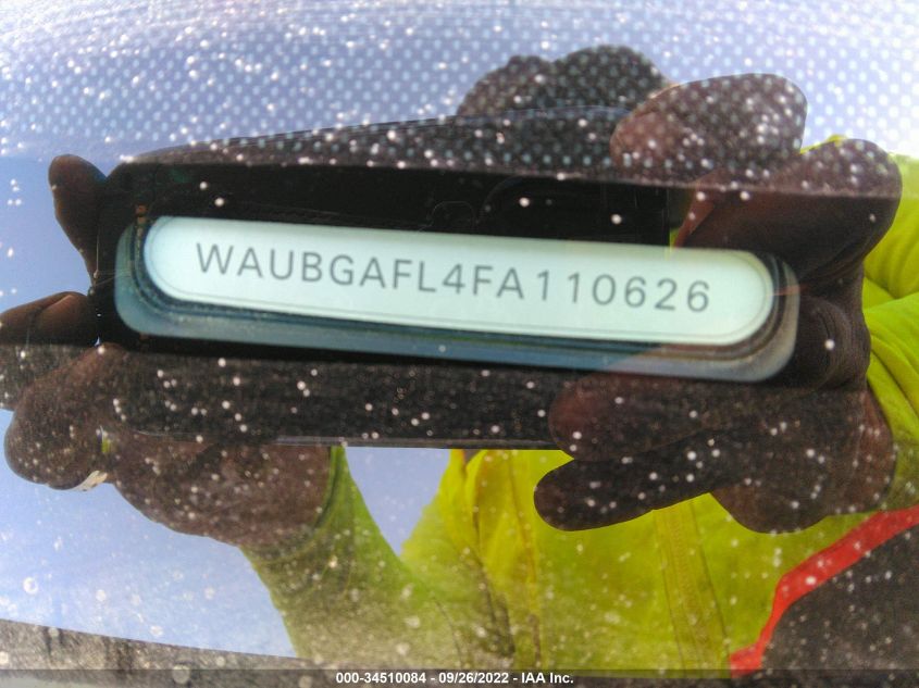 2015 AUDI S4 PREMIUM PLUS WAUBGAFL4FA110626