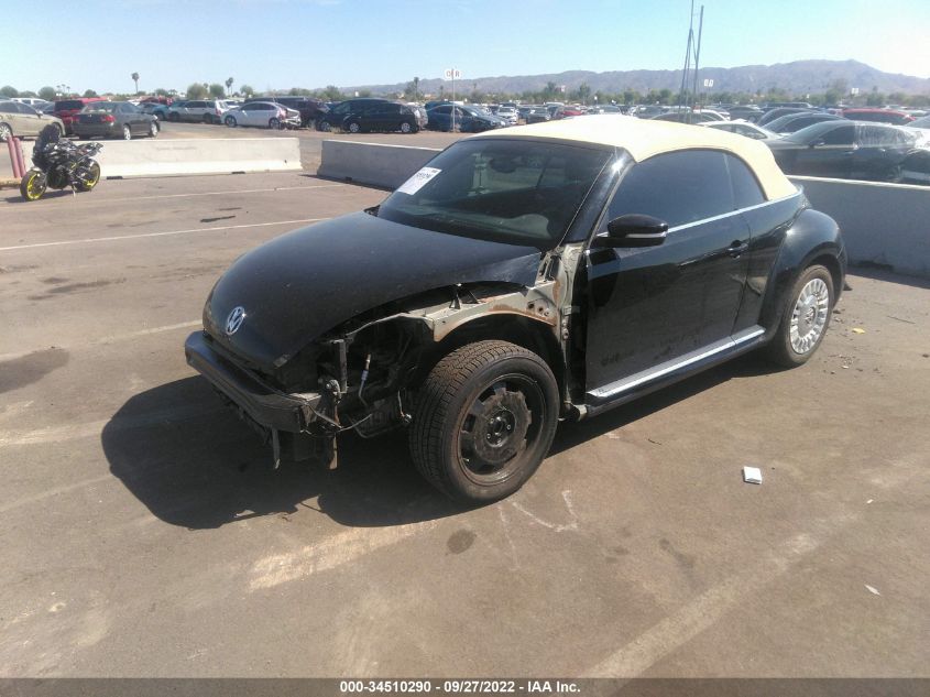 2013 VOLKSWAGEN BEETLE CONVERTIBLE 2.5L W/TECH 3VW5P7AT0DM811266
