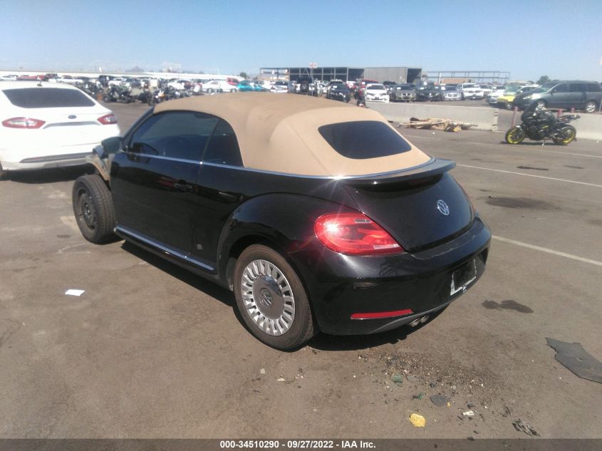 2013 VOLKSWAGEN BEETLE CONVERTIBLE 2.5L W/TECH 3VW5P7AT0DM811266