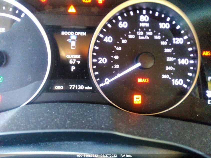 2013 LEXUS ES 300H HYBRID JTHBW1GG9D2004508