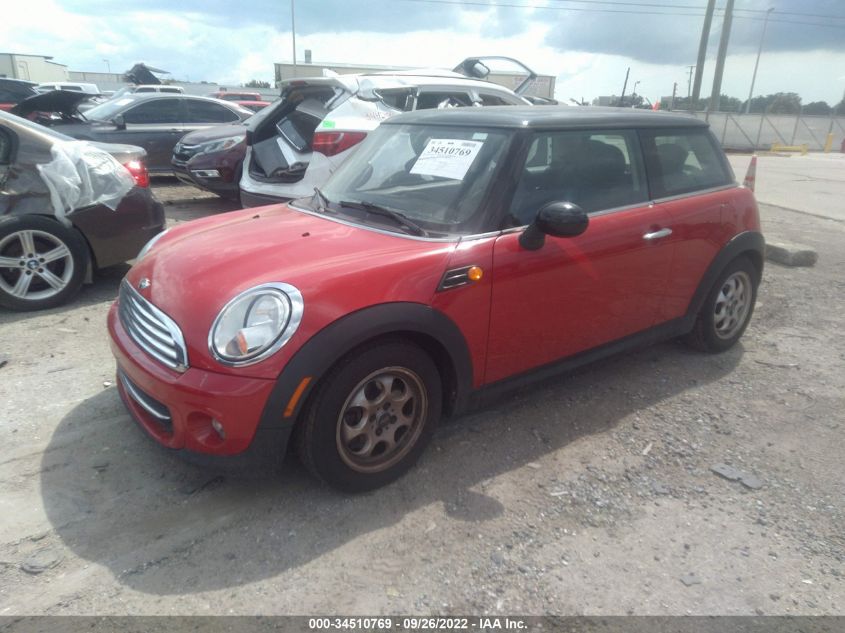 2013 MINI COOPER HARDTOP WMWSU3C5XDT677676