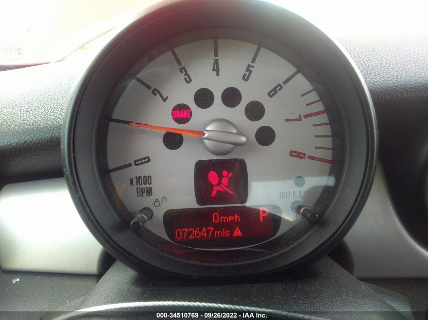 2013 MINI COOPER HARDTOP WMWSU3C5XDT677676