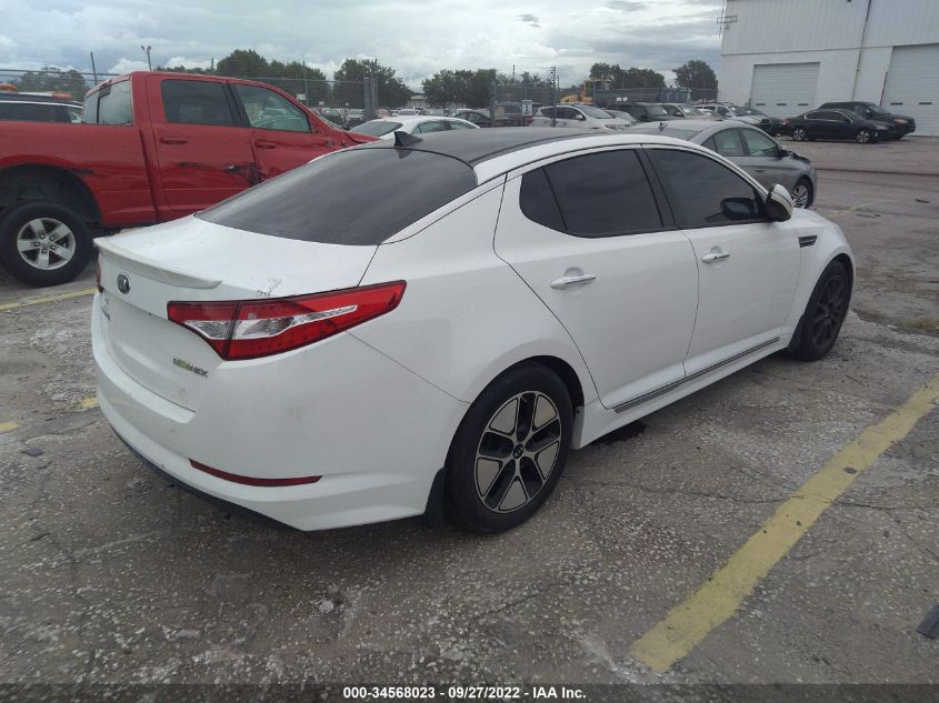 2013 KIA OPTIMA HYBRID EX KNAGM4ADXD5046565