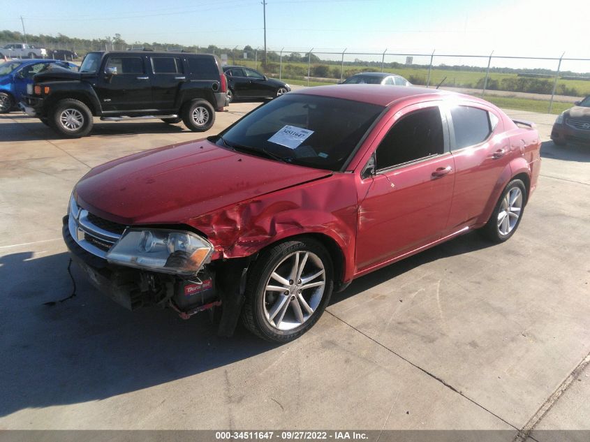 2013 DODGE AVENGER SE V6 1C3CDZAG4DN581341