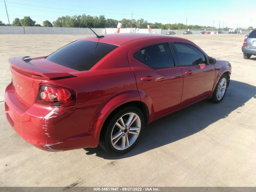 2013 DODGE AVENGER SE V6 1C3CDZAG4DN581341