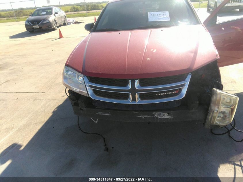 2013 DODGE AVENGER SE V6 1C3CDZAG4DN581341