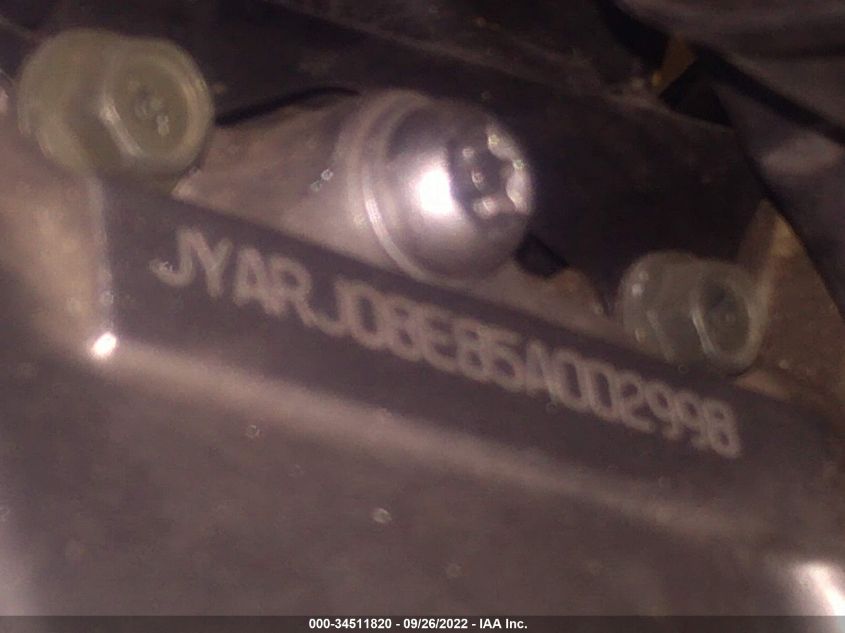 2005 YAMAHA FZ6 S JYARJ08E85A002998