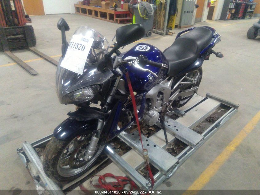 2005 YAMAHA FZ6 S JYARJ08E85A002998
