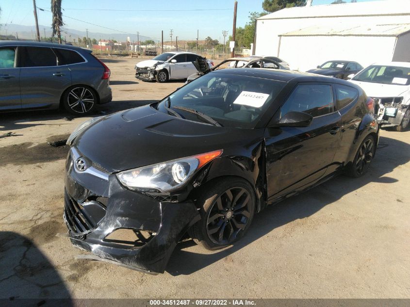 2013 HYUNDAI VELOSTER W/BLACK INT - KMHTC6AD0DU088048