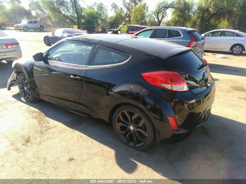 2013 HYUNDAI VELOSTER W/BLACK INT - KMHTC6AD0DU088048