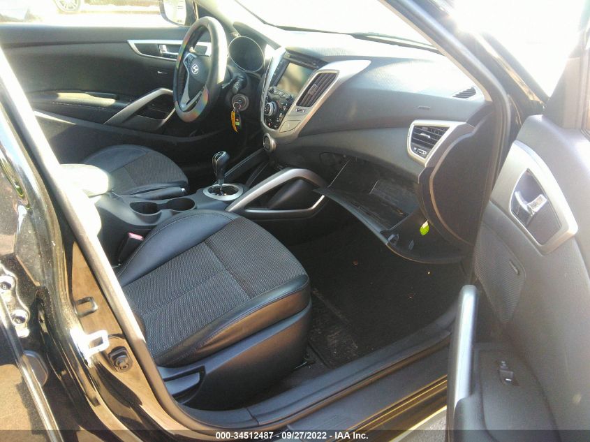 2013 HYUNDAI VELOSTER W/BLACK INT - KMHTC6AD0DU088048