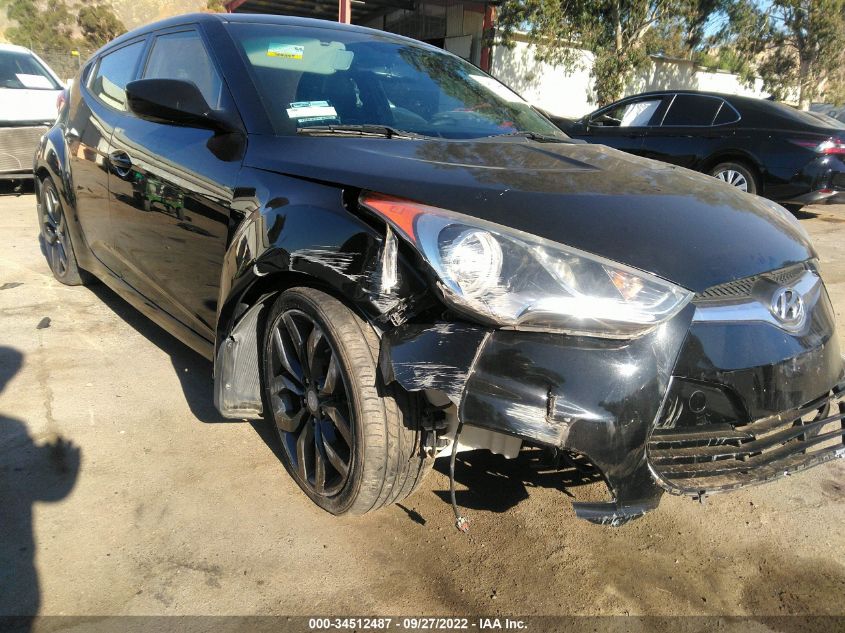 2013 HYUNDAI VELOSTER W/BLACK INT - KMHTC6AD0DU088048