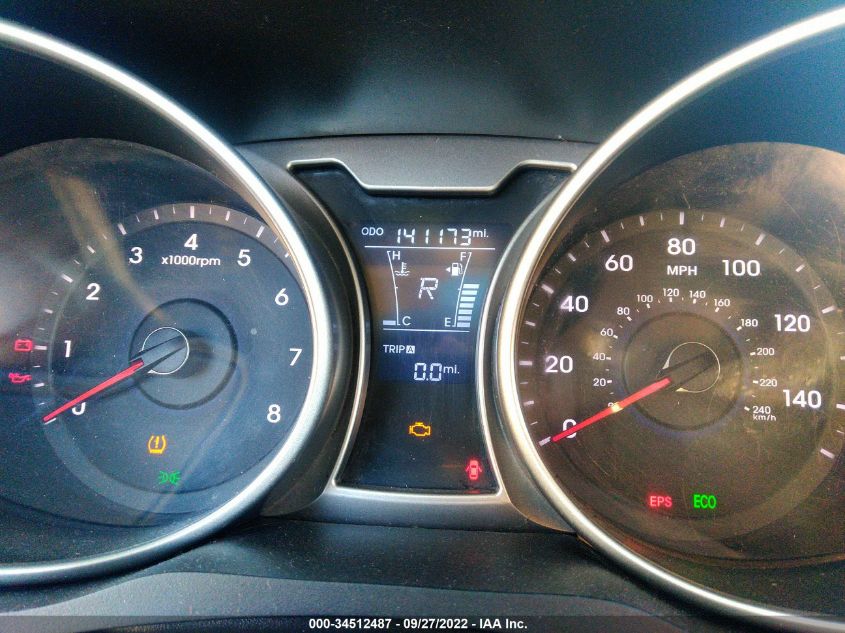 2013 HYUNDAI VELOSTER W/BLACK INT - KMHTC6AD0DU088048