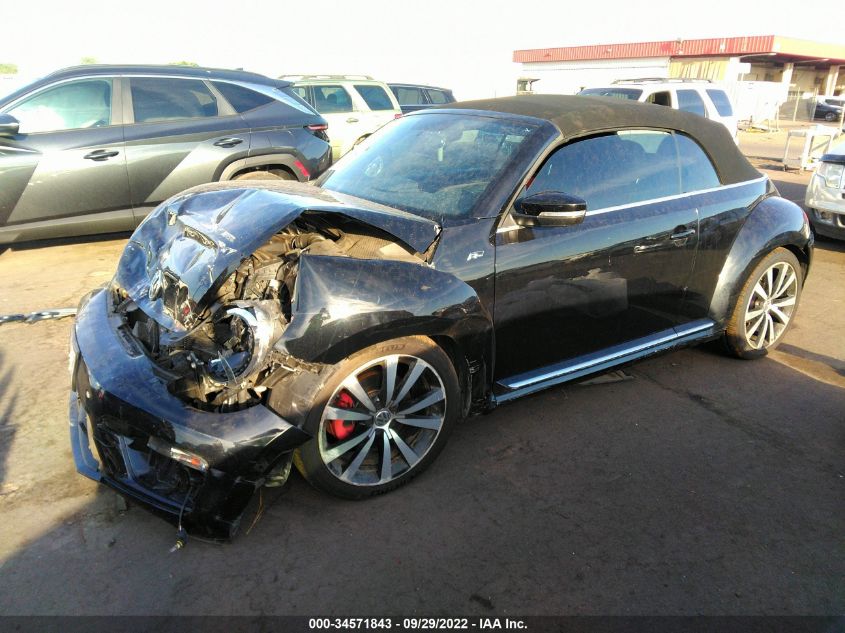 2015 VOLKSWAGEN BEETLE CONVERTIBLE 2.0T R-LINE W/SOUND/NAV 3VW7T7AT2FM800406
