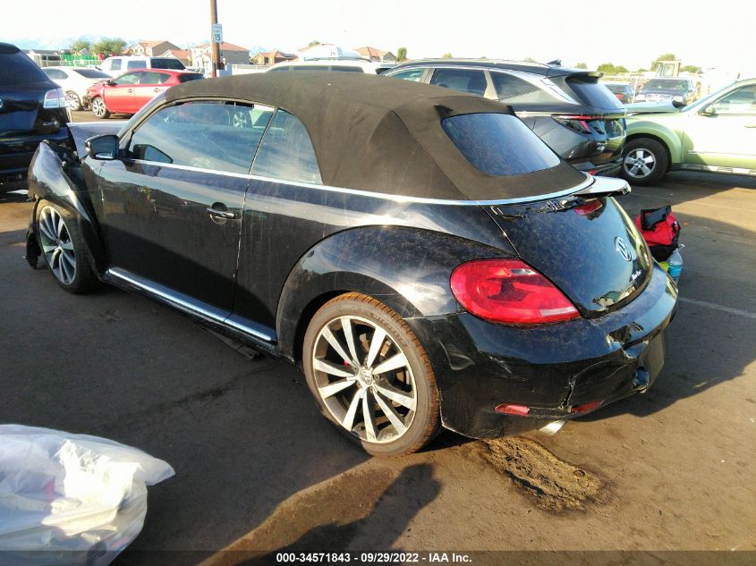 2015 VOLKSWAGEN BEETLE CONVERTIBLE 2.0T R-LINE W/SOUND/NAV 3VW7T7AT2FM800406