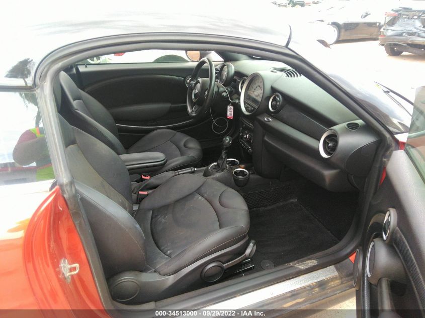 2013 MINI COOPER COUPE S WMWSX3C57DT466314