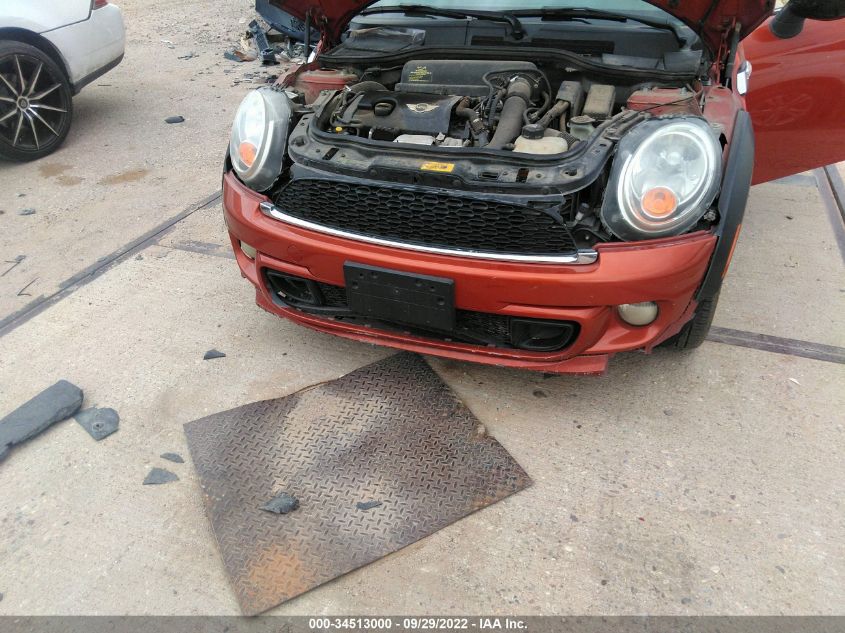 2013 MINI COOPER COUPE S WMWSX3C57DT466314