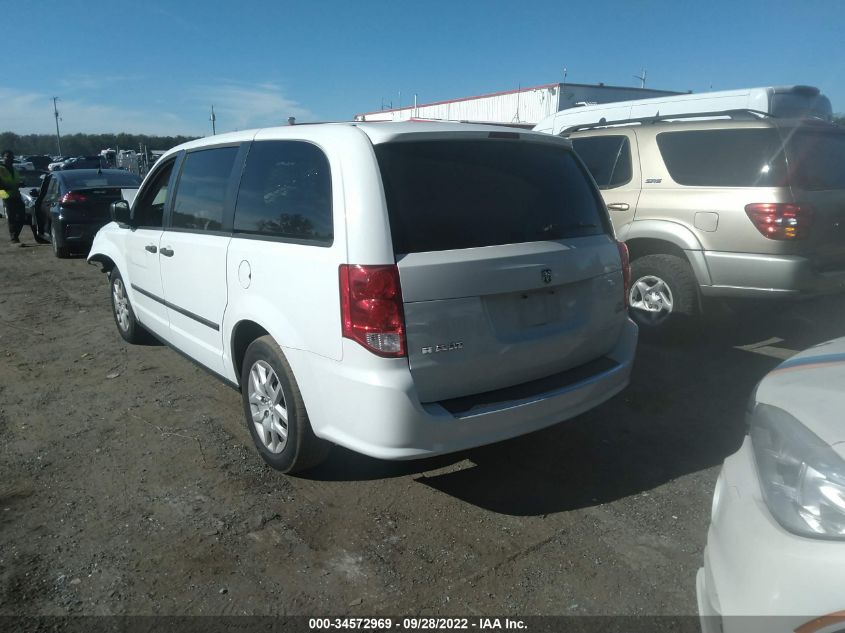 2014 RAM CARGO VAN TRADESMAN 2C4JRGAGXER428606