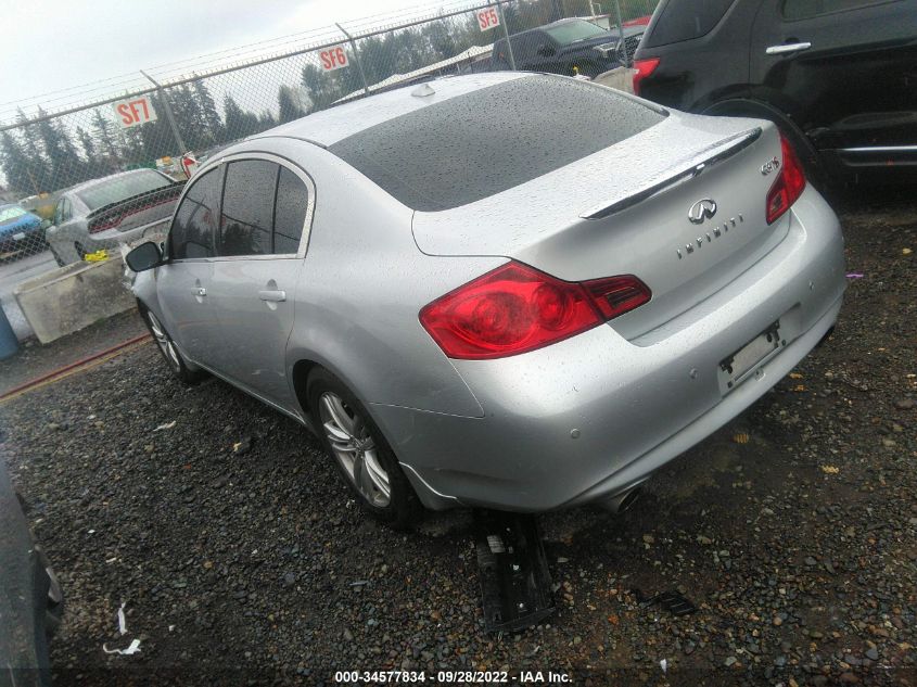 2013 INFINITI G37 SEDAN JOURNEY JN1CV6AP5DM720814
