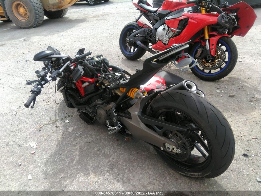 2017 DUCATI MONSTER 821 ZDM1RBTS0HB024290