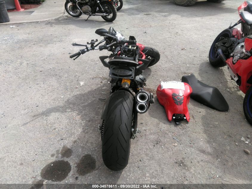 2017 DUCATI MONSTER 821 ZDM1RBTS0HB024290