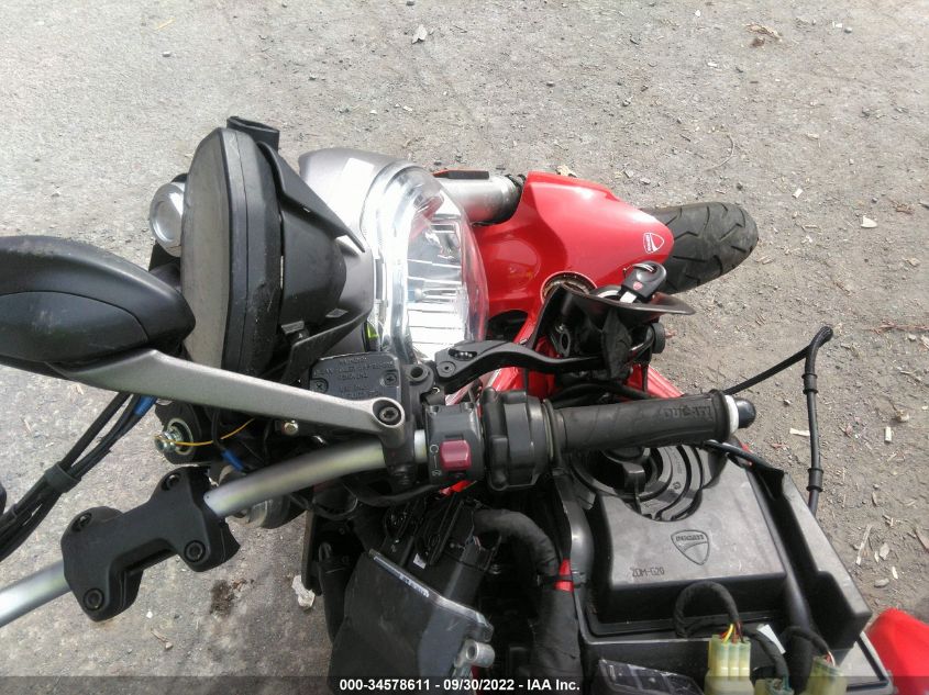 2017 DUCATI MONSTER 821 ZDM1RBTS0HB024290