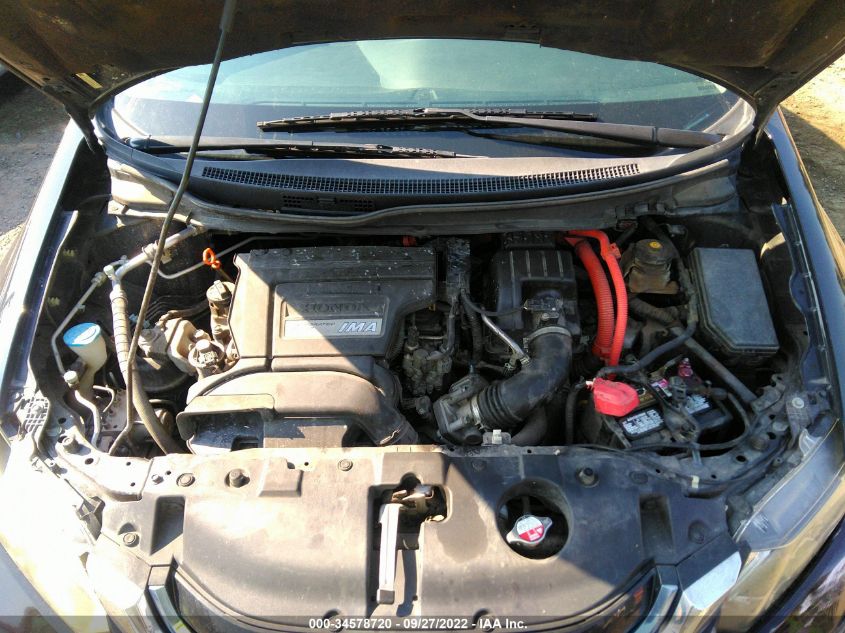 2013 HONDA CIVIC HYBRID 19XFB4F20DE202693