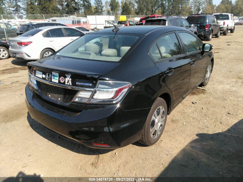 2013 HONDA CIVIC HYBRID 19XFB4F20DE202693