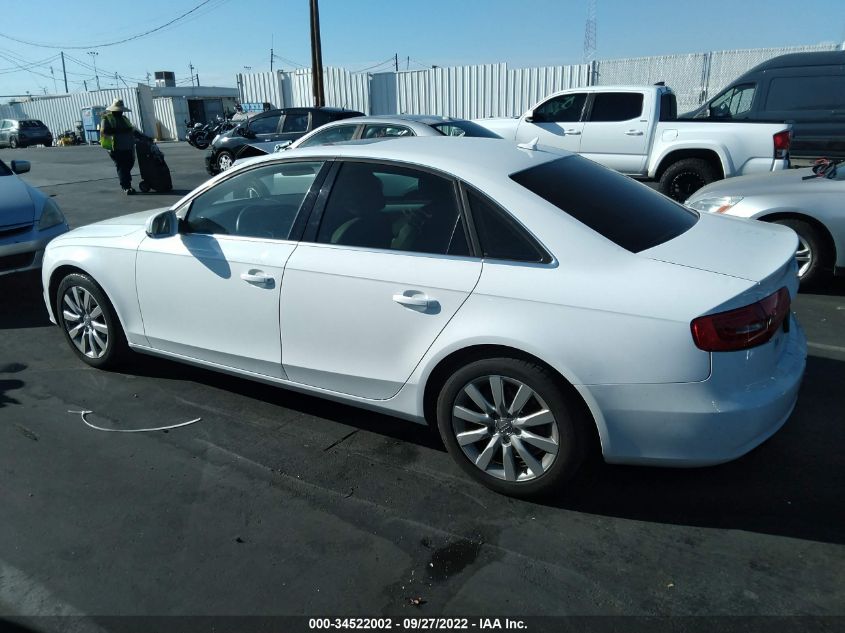2013 AUDI A4 PREMIUM WAUAFAFL1DA070016