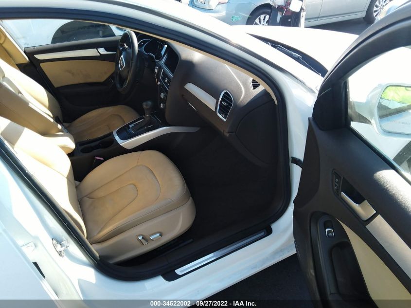 2013 AUDI A4 PREMIUM WAUAFAFL1DA070016