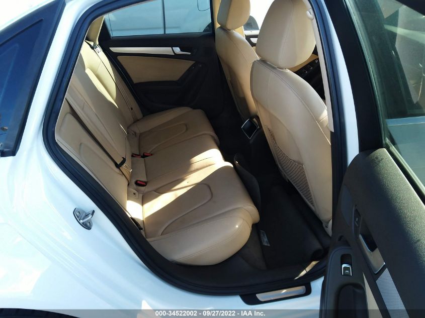 2013 AUDI A4 PREMIUM WAUAFAFL1DA070016