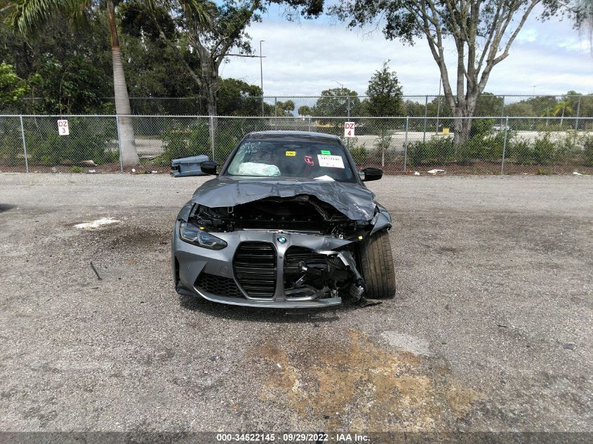 2022 BMW M3 COMPETITION XDRIVE WBS43AY08NFM00663