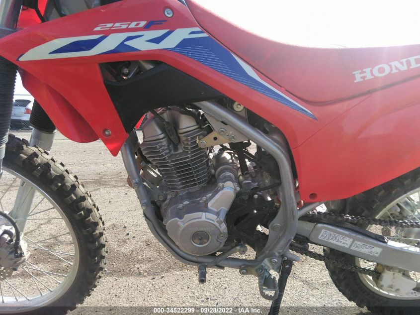 2022 HONDA CRF250 F 9C2ME1344NR401295