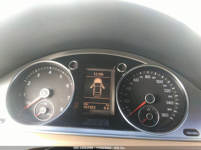 2013 VOLKSWAGEN CC LUX WVWRP7AN1DE508931