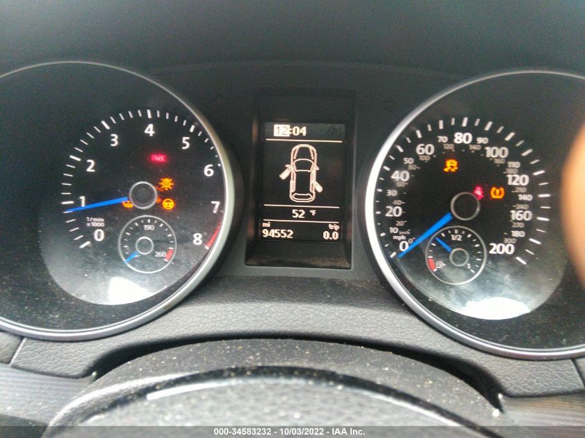 2013 VOLKSWAGEN GOLF R W/SUNROOF & NAVI WVWPF7AJ2DW057526