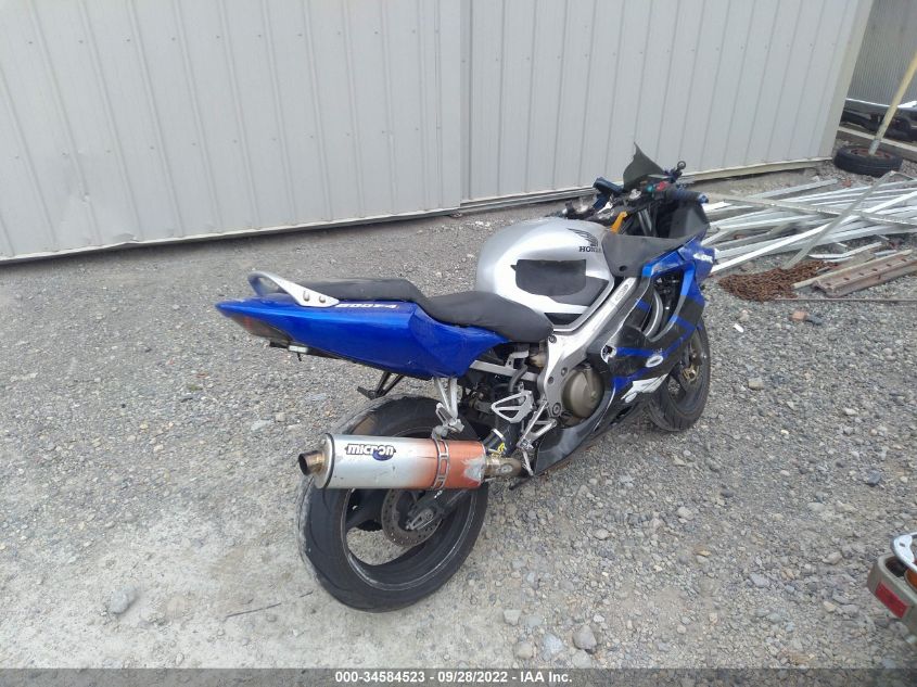 2004 HONDA CBR600 F4 JH2PC350X4M500513