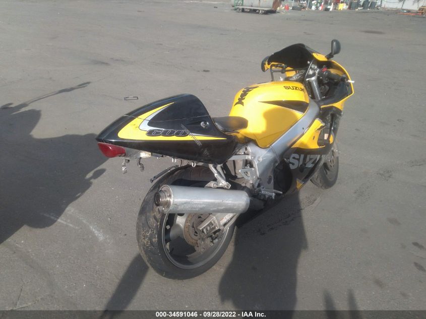2000 SUZUKI GSX-R600 JS1GN78A7Y2101228