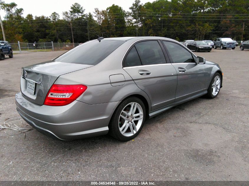 2013 MERCEDES-BENZ C 250 WDDGF4HB0DA870086