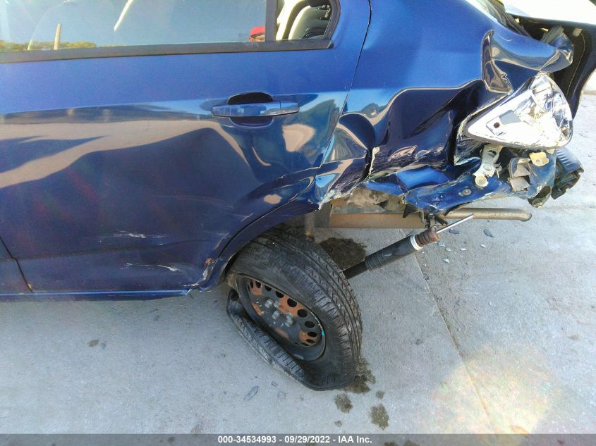 2013 CHEVROLET SONIC LS - 1G1JA5SH4D4192919