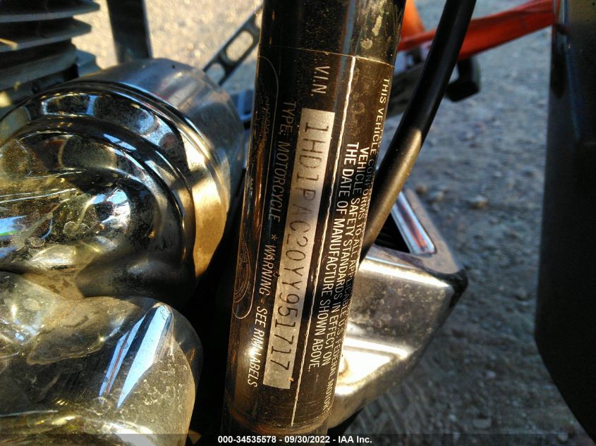 2000 HARLEY-DAVIDSON FLTRSEI 1HD1PAC20YY951717
