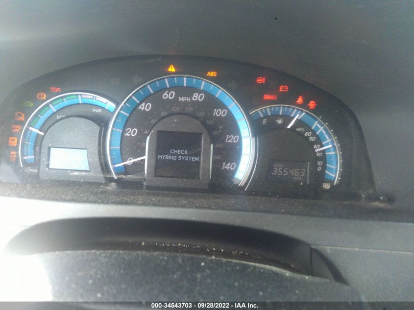 2013 TOYOTA CAMRY HYBRID LE/XLE 4T1BD1FK8DU074353