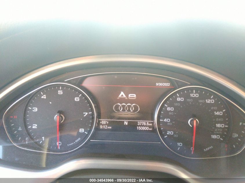 2013 AUDI A8 3.0L WAUAGAFD6DN013048