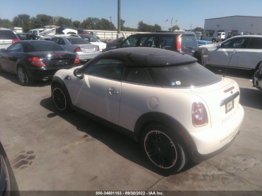 2014 MINI COOPER COUPE WMWSX1C5XET623260
