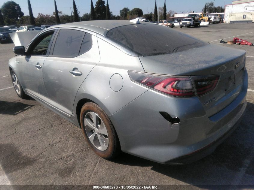 2015 KIA OPTIMA HYBRID KNAGM4ADXF5086325