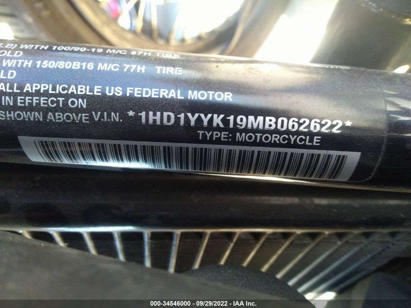 2021 HARLEY-DAVIDSON FXBBS 1HD1YYK19MB062622