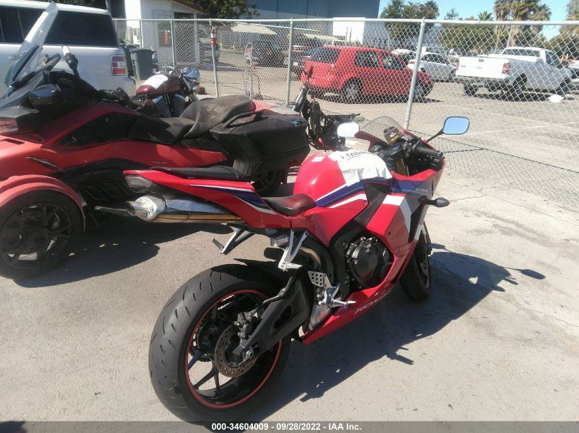 2021 HONDA CBR600 RA JH2PC40H0MK700119