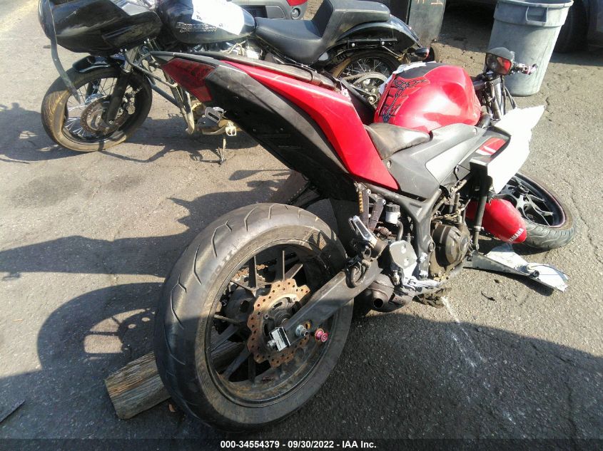 2015 YAMAHA YZFR3 MH3RH06Y1FK003257